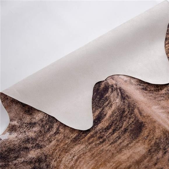 Faux Cowhide Rug Cow Print Rug Living Room AreaRug Brown Floor Cover CowHide Rug - Picture 4 of 6